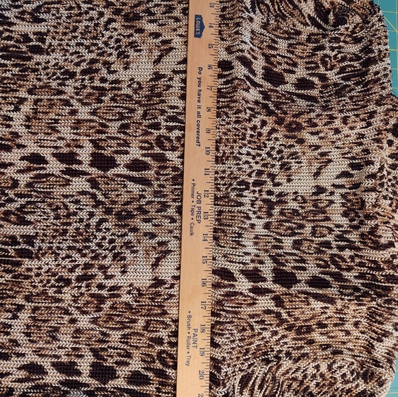 Chicos Travelers Cardigan Sweater Size 2 Leopard Animal Print Shawl Collar. - Picture 8 of 8
